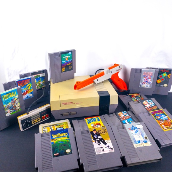 Nintendo Other - Working Original Nintendo NES model 001 with 15 Games, Zapper and Controller